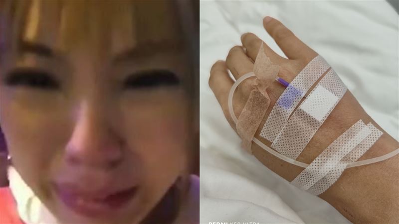 女星舔共8年慘被詐騙　突重病虛弱吊點滴