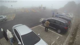 合歡山,下雪,冰霰（圖／林業署南投分署提供）