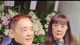 林姿佑（右）與小亮哥送別林照雄（圖／記者鍾智凱攝）