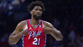▲恩比德（Joel Embiid）因鼻竇骨折將缺席至少再一週。（圖／美聯社／達志影像）