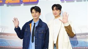 12強電影投手教練林岳平、投手陳冠宇、投手郭俊麟、外野手林安可、王品澔、李杏。（圖／記者趙于瑩攝影）