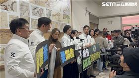 ▲內政委員會外國民黨立委及召委徐欣瑩開記者會喊要開會（圖／記者詹宜庭攝影）