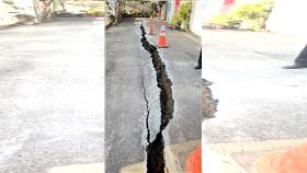 苗栗,竹南,地層下陷,裂縫,建案（圖／苗栗縣政府提供）