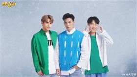 陳零九（左起）、黃偉晉、賴晏駒搭檔多時（圖／八大提供）