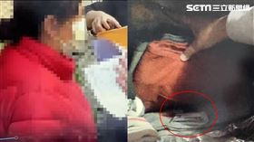 楊姓女魚販落網時，身上只剩一萬還藏在衣櫥夾層內。（圖／翻攝畫面）