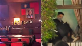 綠委突圍成功進入議場。（圖／翻攝自王義川Threads、國民黨提供）