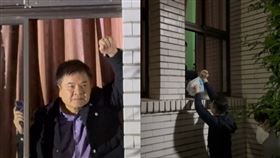 綠委闖入立法院，民眾在外送物資。（圖／翻攝畫面）