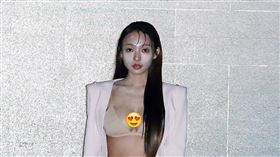 林襄穿內衣擔任「台北時裝周」走秀嘉賓。（圖／記者邱榮吉攝影）