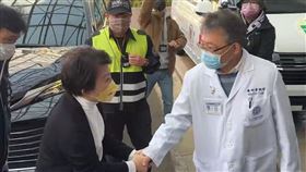 全聯，大火，盧秀燕，童綜合，探視傷患(圖／翻攝畫面)