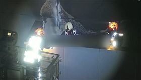 全聯，倉儲大火，5人工班慘死夾層，沒地方避難(圖／翻攝畫面)