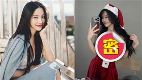 蔡瑞雪Cosplay爆乳聖誕女郎。（圖／翻攝自snowbabyq IG）