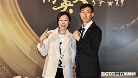 ▲113年體育運動精英獎頒獎典禮，雅典奧運跆拳道金牌陳詩欣、朱木炎擔任頒獎人。（圖／記者劉彥池攝影）