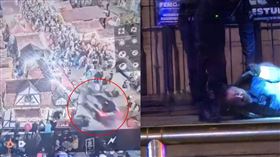 一輛車暴衝進耶誕市集，至少造成2死68傷。（圖／翻攝自X）