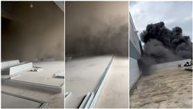 全聯,惡火,工人,受困,畫面,火警（圖／翻攝自抖音／user4729094233093）