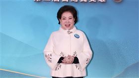 「國民阿嬤」陳淑芳今天出席三立舉辦的「2024HERO@TAIWAN第二屆台灣真英雄」頒獎典禮擔任頒獎人。（圖／記者鄭孟晃攝影）
