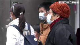 冬天，冷氣團，寒流，寒冷，下雨，雨天
