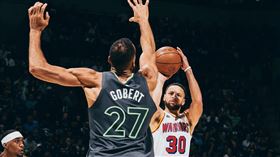 金州勇士柯瑞（Stephen Curry）90秒內連進3顆三分球。（圖／翻攝自勇士官方X）