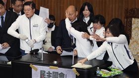立法院、議場、衝突、民進黨團、國民黨團、青鳥（圖／記者鄭孟晃攝影）