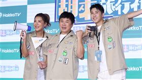 小禎（左起）、胡瓜、胡釋安感情很好。（圖／記者鄭孟晃攝）