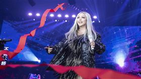 張惠妹邀四萬粉絲一起丟紅彩帶。（圖／聲動娛樂提供）