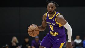 ▲布朗尼（Bronny James）即將被湖人召回NBA。（圖／美聯社／達志影像）