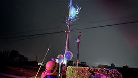 新竹縣竹北市23日傍晚大停電。翻攝畫面
