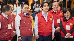 賴清德、侯友宜前往板橋視察防災協作中心開設演練活動（圖／總統府提供）