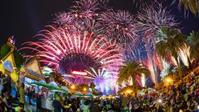 劍湖山,跨年,煙火