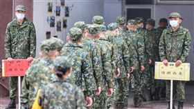 首梯1年期義務役男完成報到入伍（1）首梯1年制義務役男25日在台中成功嶺報到，將接受為期8週新兵入伍訓練，陸軍司令部表示，役男在新訓結束並下部隊後，會循序漸進完成駐地、專精、基地，及參與年度漢光演習等聯合作戰演訓。圖為役男排隊步入營房。中央社記者王飛華攝　113年1月25日