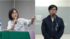 柯志恩（左），陳其邁（右），高雄。（組合圖／翻攝自柯志恩臉書、資料照）

