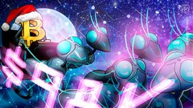 ▲比特幣聖誕行情爆發：價格重回9.8萬美元，引領市場波動新熱潮。（圖／AI製圖）