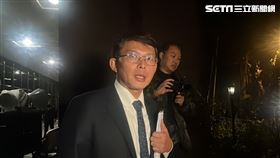 黃國昌再次走出院檢，痛批北檢太懦弱。（圖／記者黃翎瑄攝）