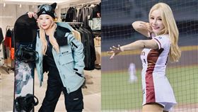 「樂天女孩」人氣成員巫苡萱堪稱是啦啦隊中最會滑雪。（圖／翻攝自巫苡萱 IG）