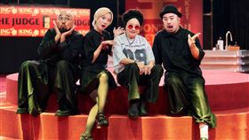 比莉覺得好吃到就像懷孕了一樣。（圖／緯來電視網提供）