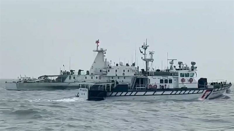 中國4海警船侵擾金門水域　海巡示警驅離