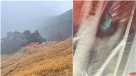 吳姓嚮導拍攝影片，怒控協作廠商的帳篷漏水害他們失溫。（圖／翻攝肉腳登山隊FB）