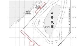 1131229_臺海周邊海、空域活動示意圖（圖／國防部提供）