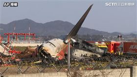 韓國濟州航空班機29日墜毀釀179死2傷，成為韓國境內最慘重空難。（圖／AP授權）