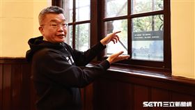 ▲世界棒球12強賽冠軍之路特展，中職會長蔡其昌解釋展出地點彩蛋。（圖／記者劉彥池攝影）