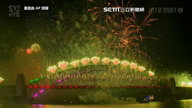 史上最大規模！澳洲跨年煙火　畫面超壯觀