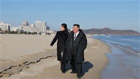 金正恩視察海岸旅遊區建設 圖／路透社／達志影像