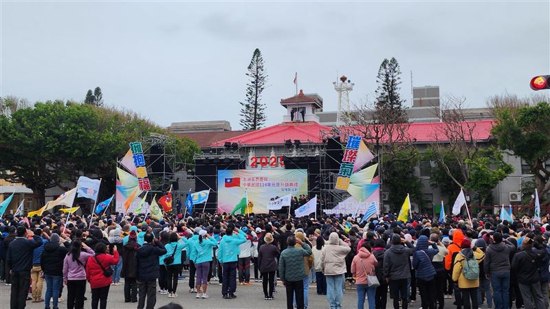 澎湖元旦升旗慢跑活動　場面歷年來最盛大