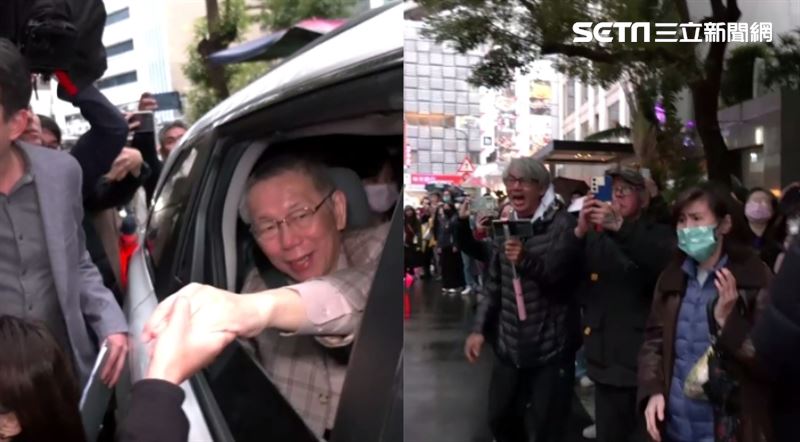 不捨！小草淋雨苦守見柯文哲座車狂喊這話