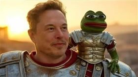 馬斯克跨年夜(12/31）修改自己X帳號頭像和名稱，大玩迷因梗。（圖擷取自馬斯克X帳號）