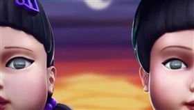 巨型娃娃英熙與哲秀一同現身《魷魚遊戲3》宣傳海報。（圖／翻攝自Netflix Korea IG）