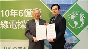 上市公司1536和大工業沈國榮董事長（左）、樺銳綠電陳建宏董事長（右）。（圖／樺銳綠電提供）