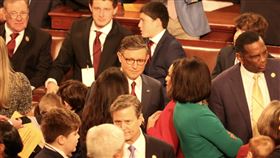 美國眾議院議長強生連任美國國會3日開議，共和黨籍的眾議院議長強生在第2輪投票，取得過半218票，順利連任。中央社記者石秀娟華盛頓攝  114年1月4日