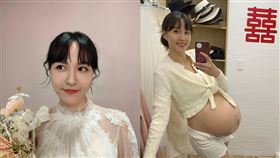 魏蔓為了戲劇做出孕婦造型。（圖／翻攝自魏蔓IG）