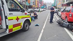 機車,車禍,男童,無生命跡象,台中,大里,搶救（圖／翻攝畫面）