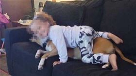 3歲小女孩賴特與父親。（圖／X）